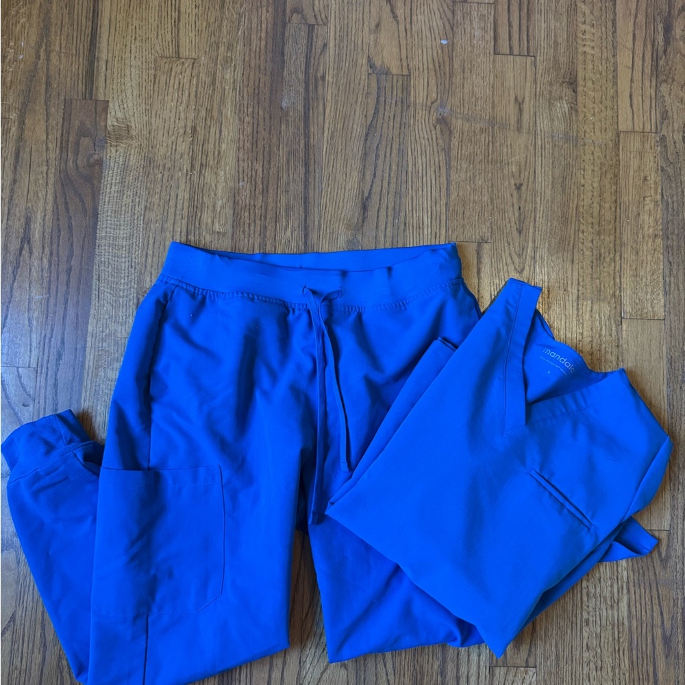 Vibrant Blue Medical Scrub Set